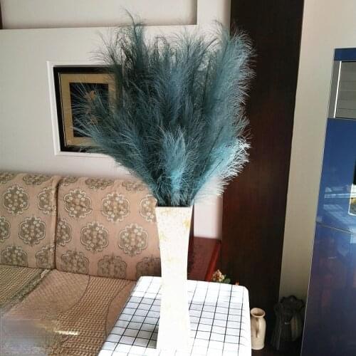 98CM Artificial Flower Reed Long Branch Pampas 10 Color PE Simulation Bouquet Home Wedding Artificial Artificial Flowers