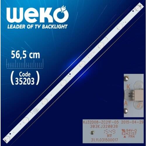 KJ32D08-ZC21F-05 - 303 KJ320038 A22/C/7 125-130/2.9-3.0 - 56.5 CM 8 LED- (WK-452)