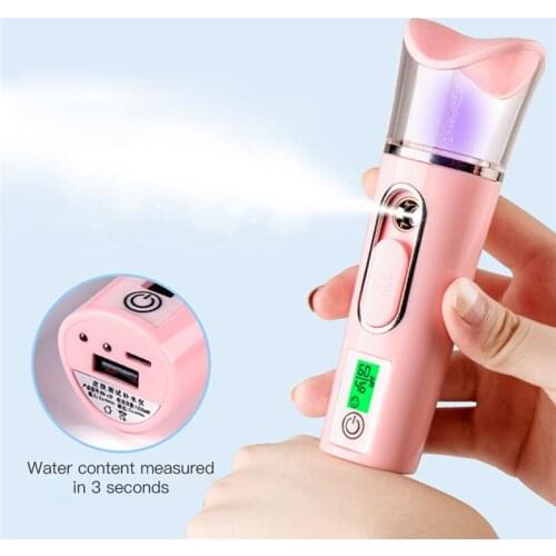 30/38/40ML Mini Nano Mister Portable Facial Steamer Nebulizer Face Spray Spa Skin Moisturizing Handy Mist Sprayer Skin Tester