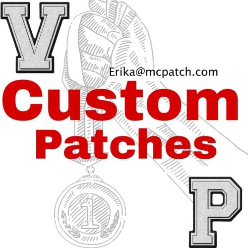 Custom Embroidery Patches Iron on Sticker Hook and Loop Military Badge for DIY Clothing Accessories PVC Woven Personalized Logo