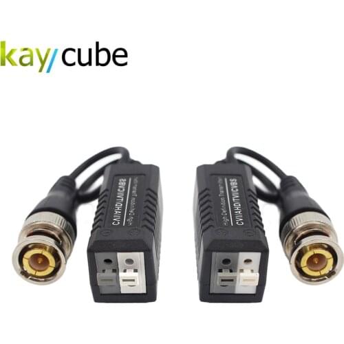 Kaycube 10 Pairs Hd Video Balun For Cctv Camera Video Balum AHD/HDCVI/HDTVI Video Format Compatible Wave Filter Design