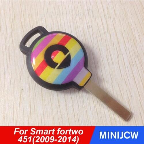 Car Styling Key Sticker Epoxy Keychain Interior Decoration Trim For Old Smart fortwo 451 Car Accessories