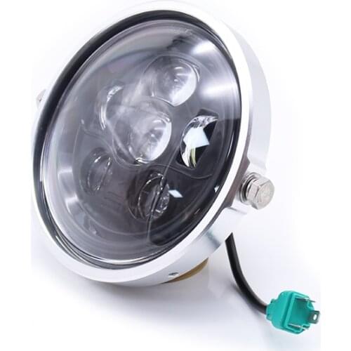 Universal 7" 6LED Headlight Motorcycle High Low Beam DRL Head Light For Harley Dyna Electra Glide Fatboy FLHR Softail Custom