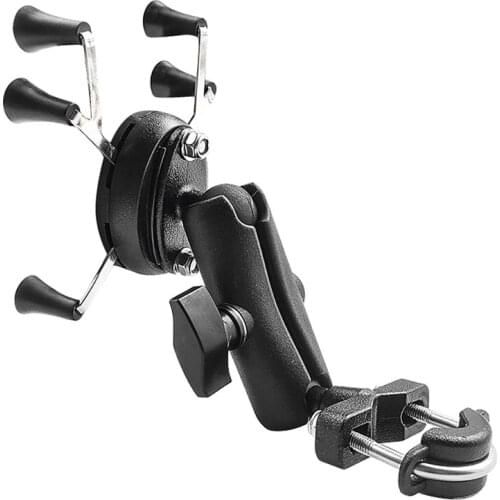 Universal Bicycle Phone Holder Motorcycle Handlebar Clip Stand Mount Cell Phone Holder Bracket for 3.5-7 Inch Model