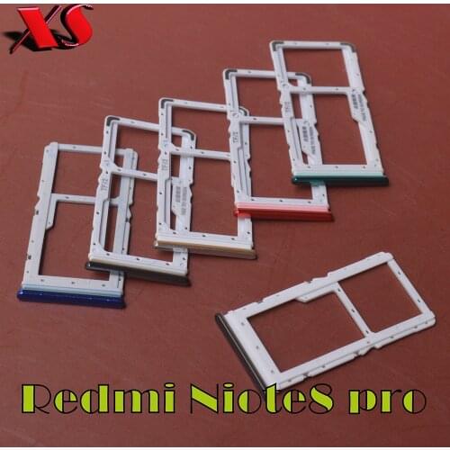 10pcs/lot for Redmi Note 8 Pro SIM Tray Holder SD Card Reader Slot Adapter for Xiaomi Redmi Note8
