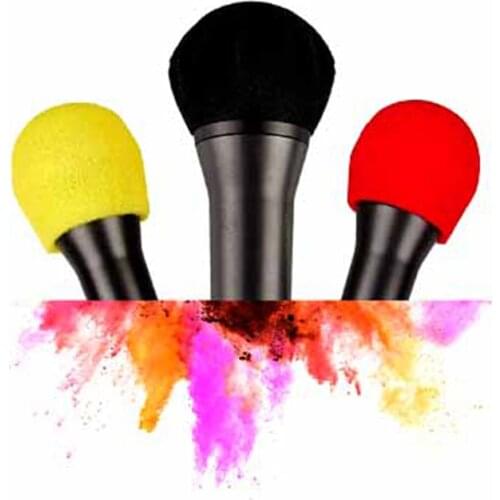 100PCS/Pack Soft Microphone Sponge Hygiene Cover Odor Removal Disposable Mike Cover