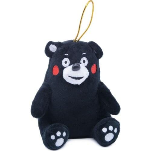 12cm Kumamon Plush Keychain Bag Small Pendant Key Chain Doll Toy