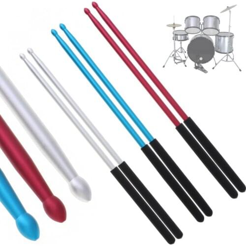 5A Aluminium Alloy Drum Sticks for Jazz Drum and Dumb Drum Pad Practicing Strength Endurance Exercises with 3 Colors Optional