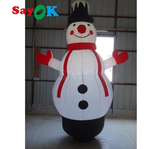 6.56ft Tall Christmas Inflatable Snowman with led lights