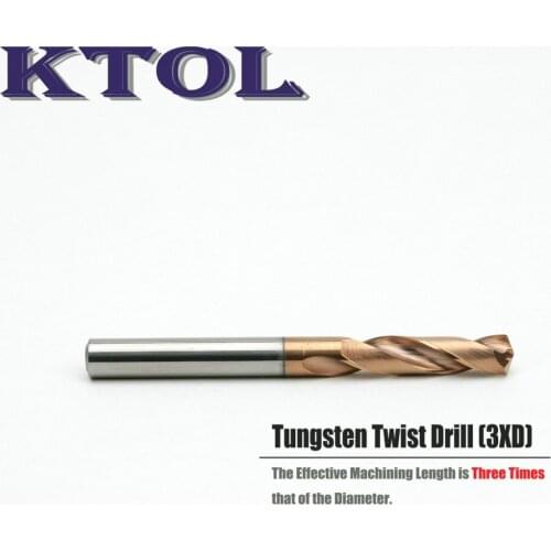 6MM 3D Titanium Coated Tungsten Carbide Twist Metal Drill Bits for Steel Iron Drilling Hole Milling Cutter Tool Set HRC50 1pc