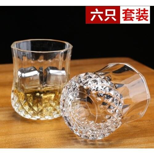 6 Pcs set high quality fashion home bar lead-free whiskey glass cups 200902-05