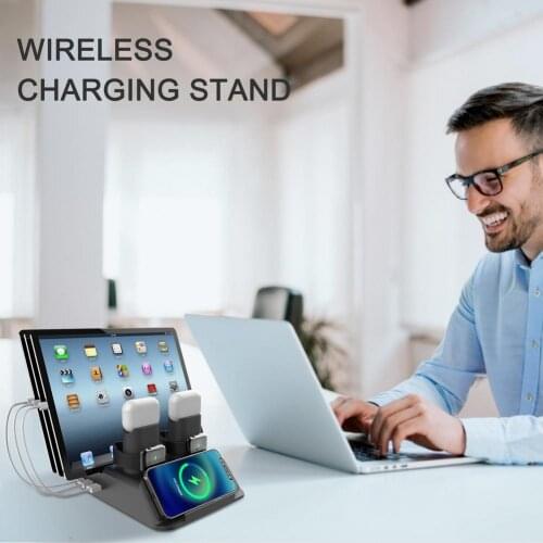 8 in 1 Wireless Charging Stand Multi-function Bracket for iPhone Fast Charging Bracket Type-C USB3.1 standard Quality Guarantee