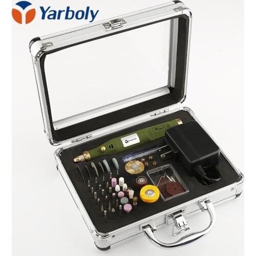 80pcs Electric Mini Drill Grinder Polish Sanding Multifunction Engraving machine Electric tool set kit Dremel Bit Case With Box