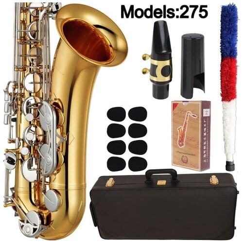 FMC Saxophone Alto 275 Professional Alto Sax Custom Series High Saxophone Gold lacquer Nickel-plated Keys Mouthpiece Reeds Neck