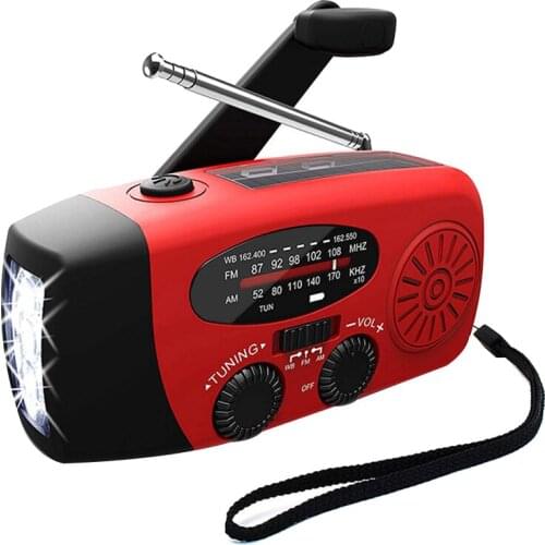 Emergency Solar Self Powered AM/FM/WB(NOAA) Radio,Flashlight, Charger for Cell Phones: Smartphones and USB Devices