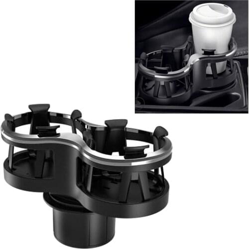Double Hole Car Cup Holder Drink Holders Storage Bracket Stand Universal