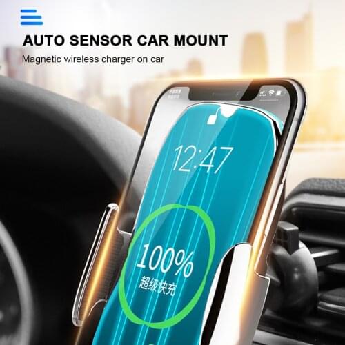 Wireless Charger Magnetic Car Phone Holder Firm Ai Vent Adjustable Stand Fast Safe Charging Portable Mobile Support Accessories