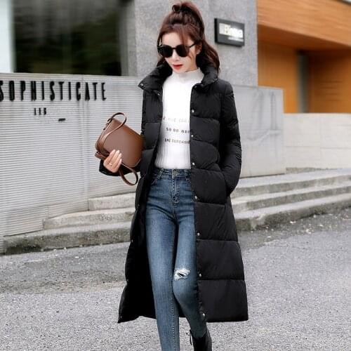 X-long Loose and straight Women Coat Fashion Winter Jacket Women Parkas Casual Thick Down Cotton Jacket Female 2021 Warm Outwear
