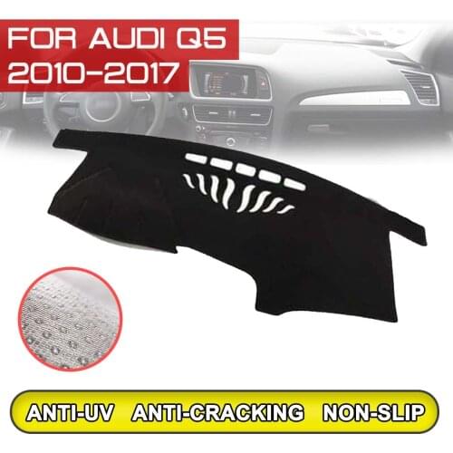 For Audi Q5 2010 2011 2012 2013 2014 2015-2017 Car Dashboard Mat Anti-dirty Non-slip Dash Cover Mat UV Protection Shade Sticker