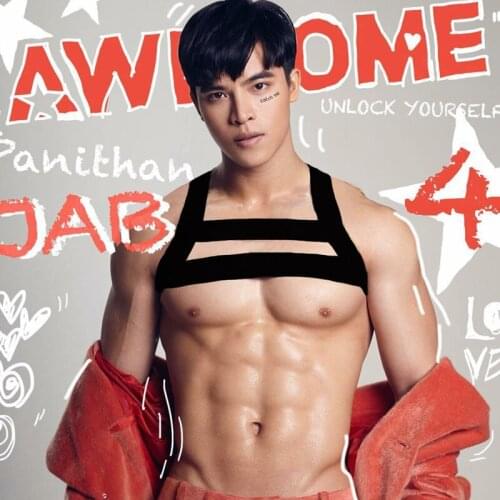 Exotic Tank Top Body Chest Harness Men Fetish Bdsm Bondage Hot Sexy Strings Strap Clubwear Dancewear Party Male Lingerie Costume