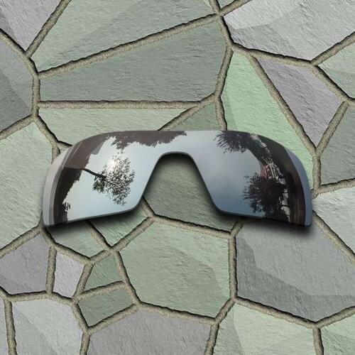 Chrome Titanium Sunglasses Polarized Replacement Lenses for Oakley Oil Rig