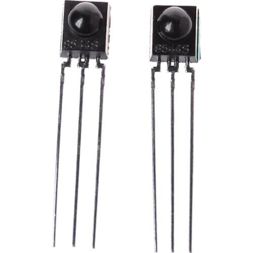 2Pcs DIP-3 IC TSOP4838 IR Receiver Tubes 38Khz Remote Infrared Radiation Module