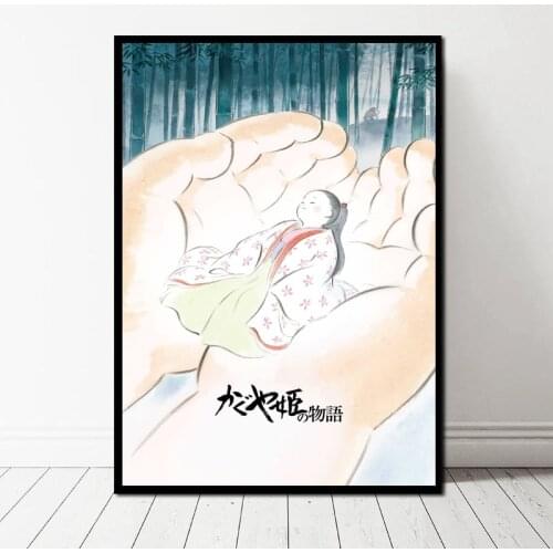 Canvas Painting Nordic Style Prints Home Decor The Tale of the Princess Kaguya Wall Art Modular Pictures Poster For Kids Room