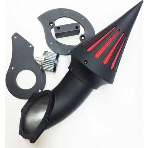 BLACK Motorcycle Spike Air Cleaner Kits intake filter Fit For HONDA Shadow 600 VLX600 1999-2012 VLX 600 Shadow600 2000 2001 2002