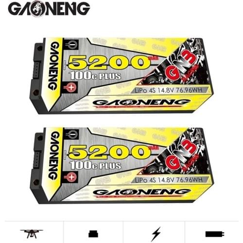 GAONENG GNB 14.8v 6500mAh 100C/200C LiPo Battery For Remote Control Car Racing Spare Parts With Shell Upgrade LiHV 4S Battery