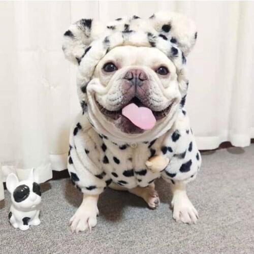 Fashion Pet Dog Leopard Print Coat Winter Warm Pet Clothes For Small Medium Dogs Jacket Chihuahua French Bulldog Costume YHC62
