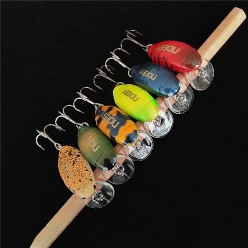 Noeby 6pcs 38mm 2.2g Fishing Lure minnow sinking 0-1m long casting hard bait pike seabass isca artificial