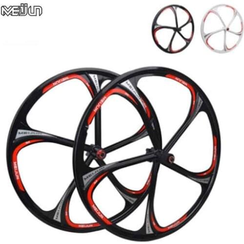 MTB Rim 5spokes 6 spokes wheels 26" inches Mountain Bicycle Wheel Disc Brake bike rims mountain bike wheels magnesium alloy 26