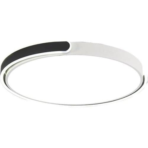 Ultra thin Iron Black / White / Gold Frame LED Dome Light with White Acrylic Cover Round Ceiling Light for Living Room