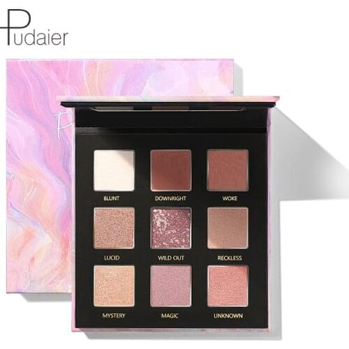 Pudaier C9 Eyeshadow Durable Matte Pearlescent Powder Eye Shadow Red Explosion Hot Selling Makeup Goods Cosmetic Gift for Women