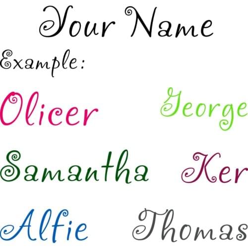 Custom Self Adhesive Stickers Personalised Lettering Letters Name Laptop/Shop/ Door /Boys Girls Childrens Window Home Decor