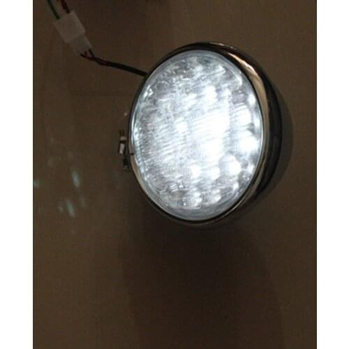 High Low Beam LED Headlight Lamp For Cafe Racer Bobber Motorcycle 5