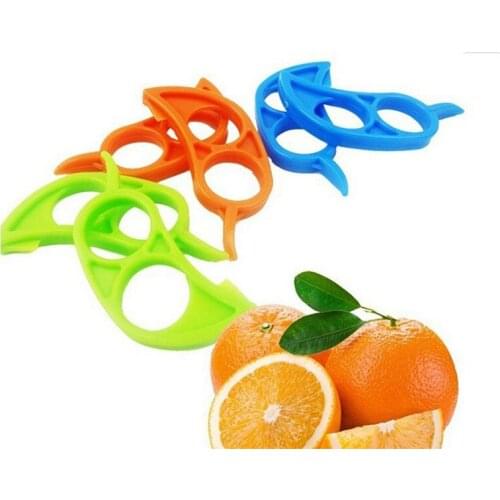 10 pcs Creative Orange Peeler Easy Opener Lemon Slicer Cutter Stripper Device Fruit & Vegetable Stripper Cooking Tools 5ZCF074