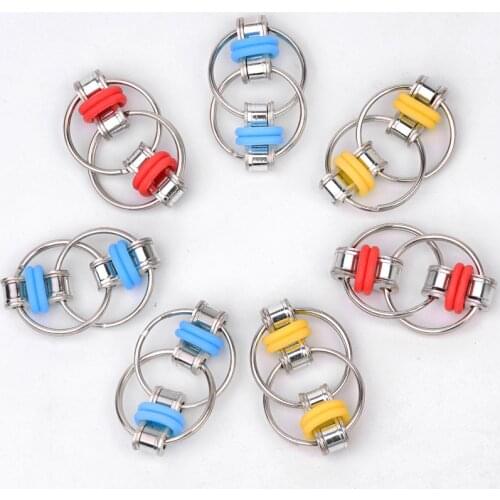 Fun Roller Fidget Toy Anti Stress Adult Brain Relax Stress Child Twist Rope Color Chain Dimple Bubble Bracelet Decompression Toy