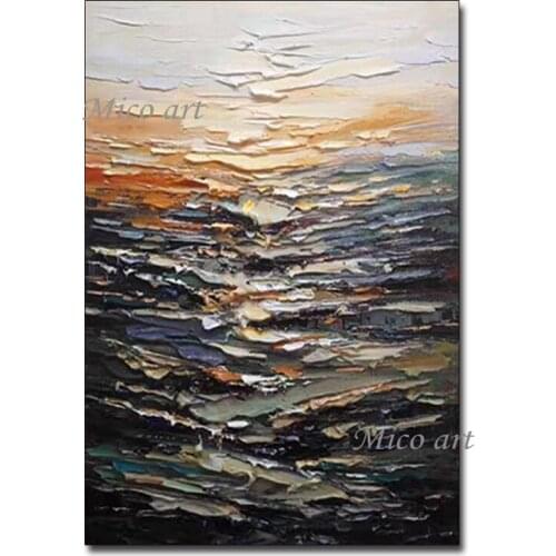 High Quality Heavy Thick Textured Black And White Abstract Modern Wall Decoration Oil Painting 100% Hand-painted Wall Art Canvas