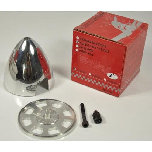 CNC Aluminum Alloy 3inch 76mm Airplane Spare Parts Propeller Spinner 2 Blades 3" For Gas Fixed Wing Plane