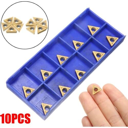 10PC Internal Turning Inserts Carbide Internal Thread Inserts Lathe Tools Industrial Production Machinery Parts