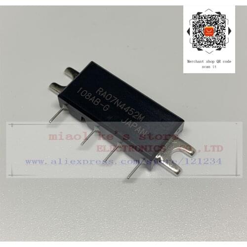 100%New original: RA07N4452M RA07N4452M-101 [ 440-520MHz 7.5W 9.6V, 2 Stage Amp. For PORTABLE RADIO ]