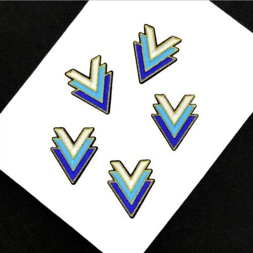 20pcs Arrow Badge Embroidered Patches For Clothing Iron On Patch Appliques Garment Hoodies Cap Jeans Jacket Patchwork Stockers