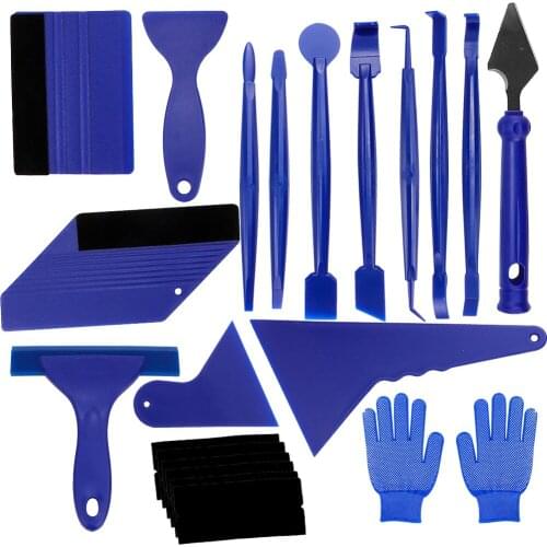 21 Pcs Scraper Tools Car Accessories Squeegee Vinyl Wrap Film Edge-closing Tool for Automobile Scraper Tools Auto Accessories