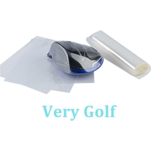 50pcs Golf Heads Stickers Golf Club Heads PVC Heat Shrink Wrap Film for Driver Fairway Wood Hybrid Iron Wedge