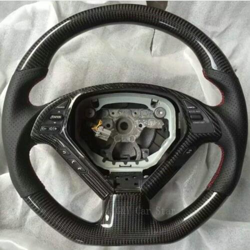 Promotion 100% Real Carbon Fiber Steering Wheel For Infiniti G37 G25 (No buttons)