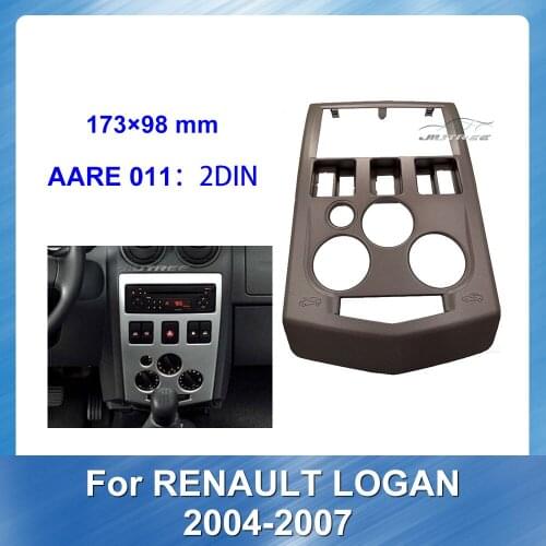 Car Auto Radio Multimedia fascia For Renault Logan 2004-2007 Audio Multimedia Video Player Navigation GPS Interface Frame Panel