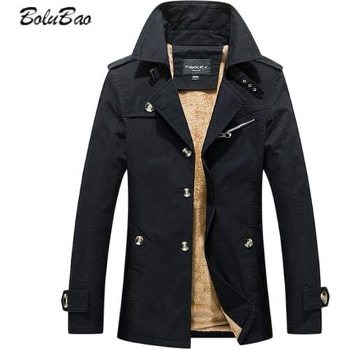 Bolubao Men's Trench Coats