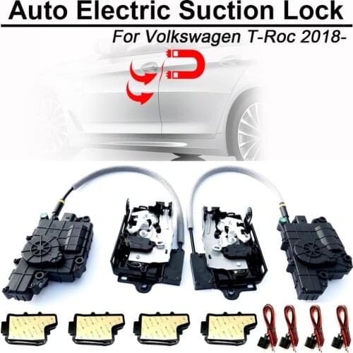 CARBAR Smart Auto Car Electric Suction Door Lock for Volkswagen VW T-Roc Soft Close Super Silence Self-priming Door