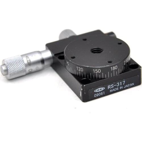 CHUO RS-317 optical manual precision angular arc tilt LR30 fine-tuning sliding table aluminum